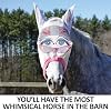 Schneiders Dura-Mesh Designer Fly Horse Masks | Fun Patterns & 70% UV Protection | Durable 1000D Mesh with Ear Coverage & Fleece Comfort