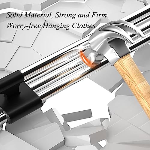 Tringle à vêtements rétractable : barre de suspension de dressing durable