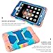 ACEGUARDER shockproof kid case for iPad Mini 4 Case ACEGUARDER Full Body Protective Premium Soft Silicone Cover with Adjustable Kickstand (Colorful Blue)