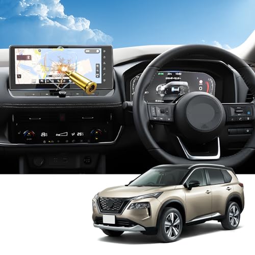 【RUIYA】強化ガラス 日産 エクストレイル4代目 T33型 ナビ+メーター保護フィルム エクストレイルT33ナビ メーター専用保護フィルム 液晶保護フィルム 9H フィルム 撥水撥油 汚れキズ防止 無損画質 スクリーン高タッチ感