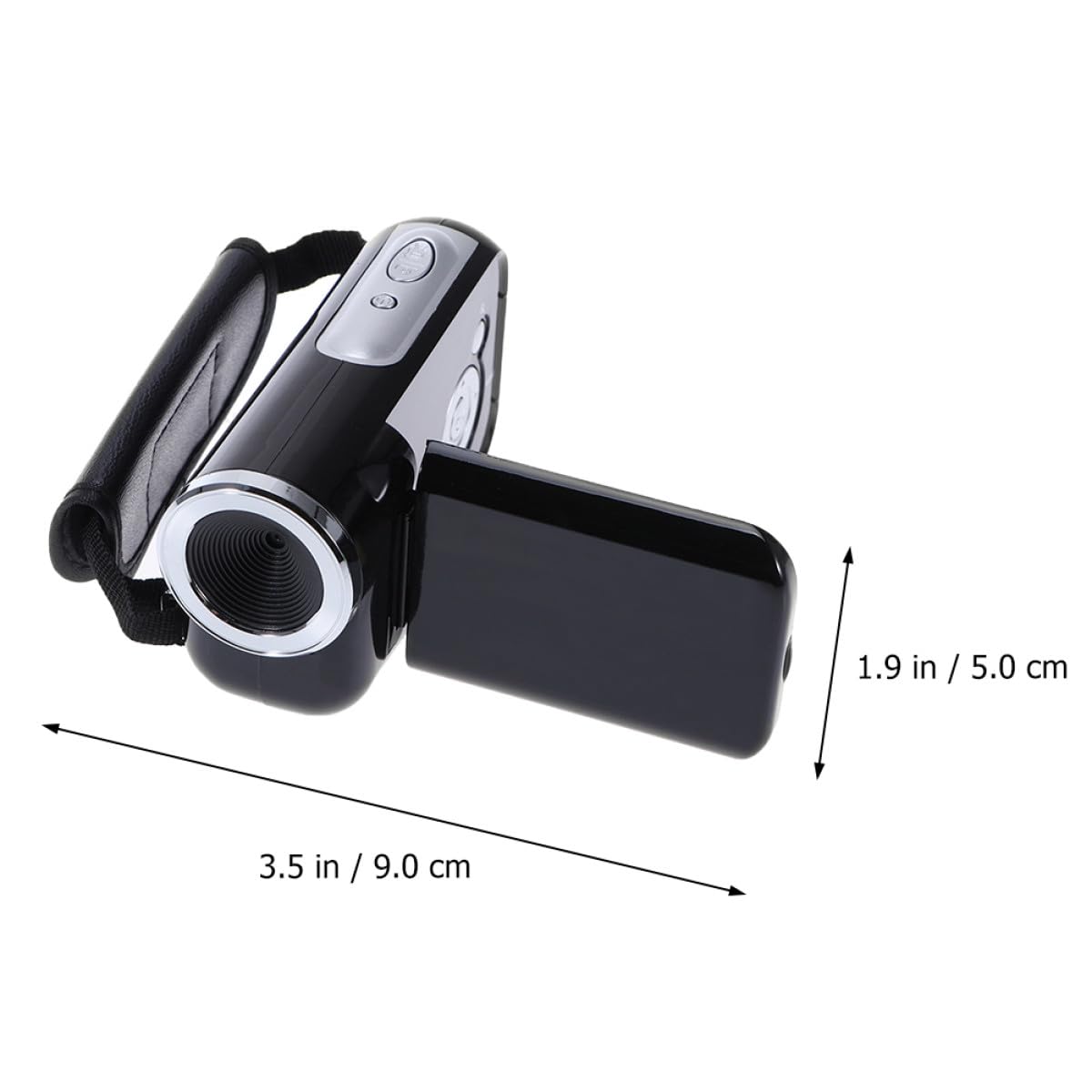 Kichvoe Caméra Vidéo Numérique Mini Dv Zoom Numérique 16x, Écran Tft 2 Pouces, Capteur 5mp, Mémoire Extensible Jusqu'à 32 Go, pour Enregistrement Portable