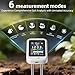 6-in-1 Soil Moisture Meter - 2026 Digital Soil Tester Kit with pH, Nutrient, Sunlight, Temperature & Humidity | Multi-Function Tester for Garden,Lawn and Indoor Plants | Factory-Permanent Calibration