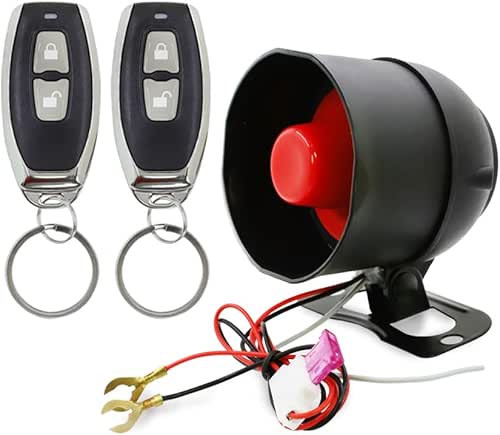 VJOYCAR Wireless Car Alarm with Remote Control Anti-Theft Burglar Vibration