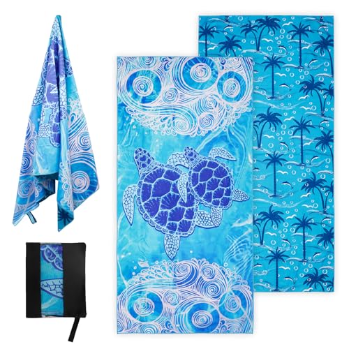 BBWELL Toalla Microfibra,Toalla Playa Grande,Beach Towel Suave,Ligera Y de Secado RáPido,Sin Arena,para Mujer Hombre,para Viajes,Playa,Piscina O Verano 180 X 90 cm