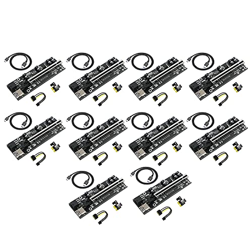 Riser PCIE 1x 16X extension graphique stable pour rig GPU 10pcs