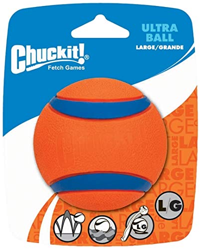 Chuckit! Ultra Ball - Spielzeug für Hunde - Doppelpack - 2 x Gr. L 7 cm 1 Pack