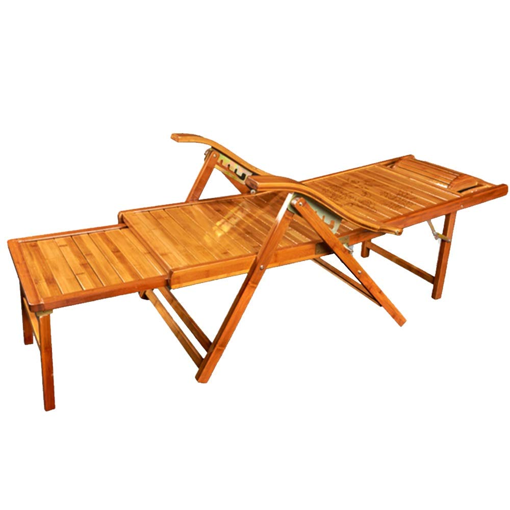 Chaise longue bois pliante extérieur transat réglable de jardin