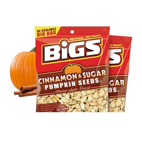 Bigs Pumpkin Seeds, HomeStyle Roast, Cinnamon & Sugar