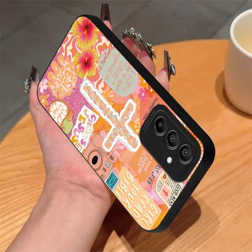 Coque Samsung A15 5G croix chrétienne et fleurs en silicone premium - 5