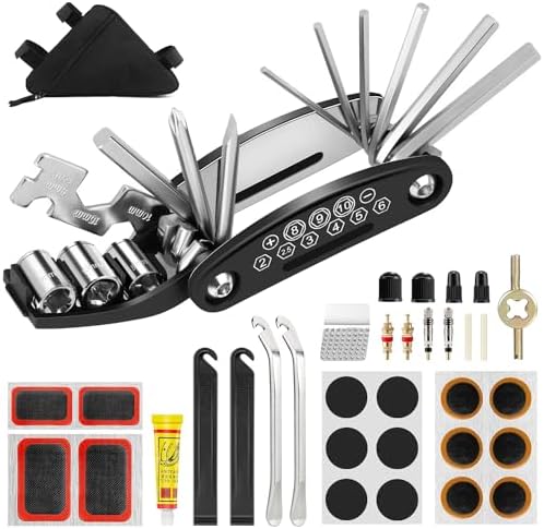 BBWELL Fahrrad Werkzeug Set 17-in-1 - Komplettes Reparatur-Set Für Unterwegs