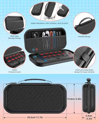 Kit 17 en 1 Switch 2 Pro avec manette et sac pour console Nintendo