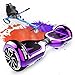 Mega MOTIONHoverboards, Accesorio para Karts, Scooter autoequilibrado con Hoverkart de 6.5 Pulgadas para niños, con Altavoz Bluetooth y Luces LED, Regalo para Adultos y niños (Morado-Azul)