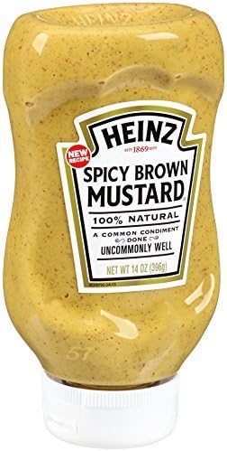 HeinzSpicy Brown Mustard, 14 oz (Package of 2 - 14 oz bottles )