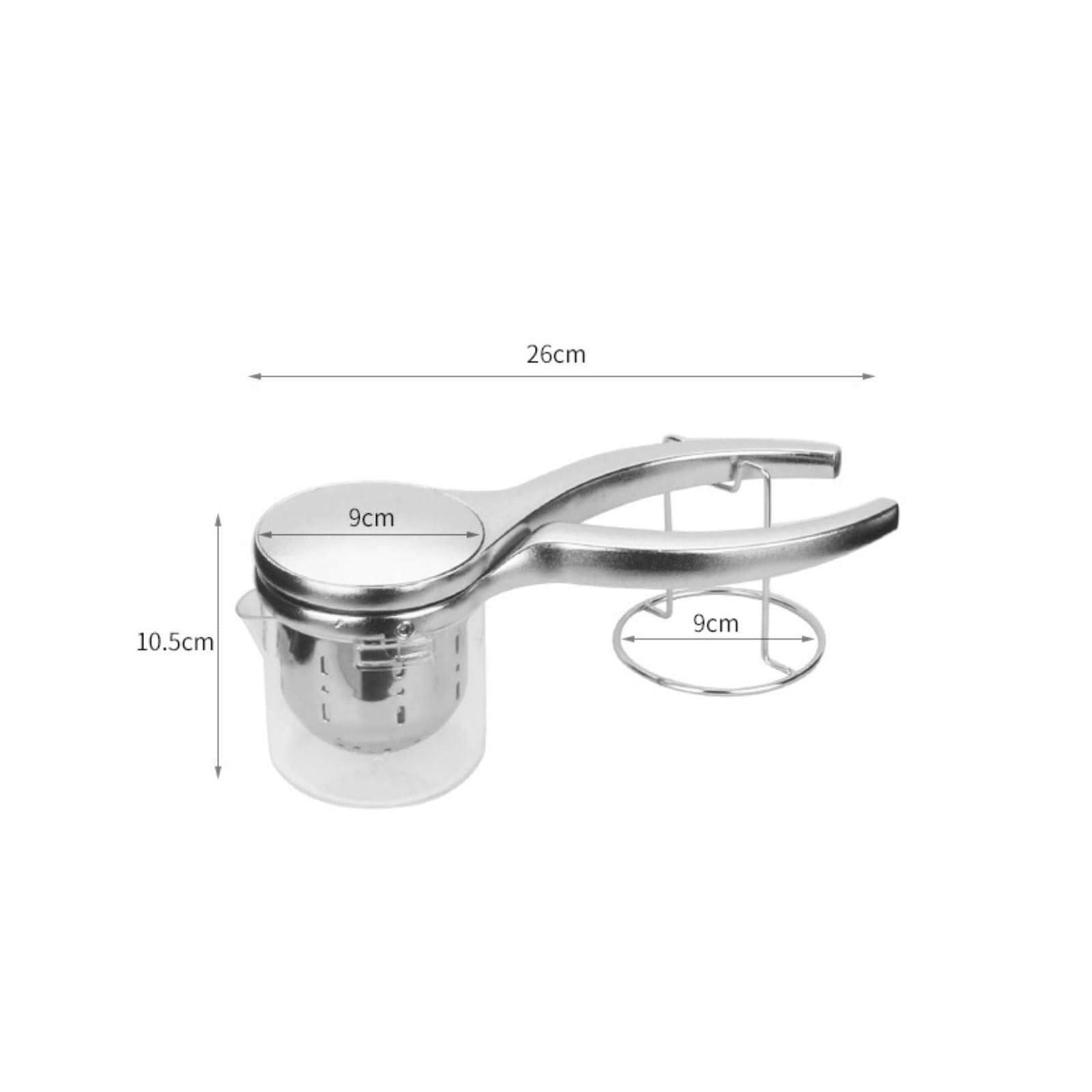 Gralara Spremiagrumi Manuale in Acciaio Inox Spremiagrumi a Leva Facile da Pulire Estrattore di Succo Manuale per Campeggio, o