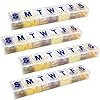 Weekly Pill Organizer – 7-Day Pill Planner Extra Large Pill Planner and Daily Pill Organizer and Medicine Reminder…