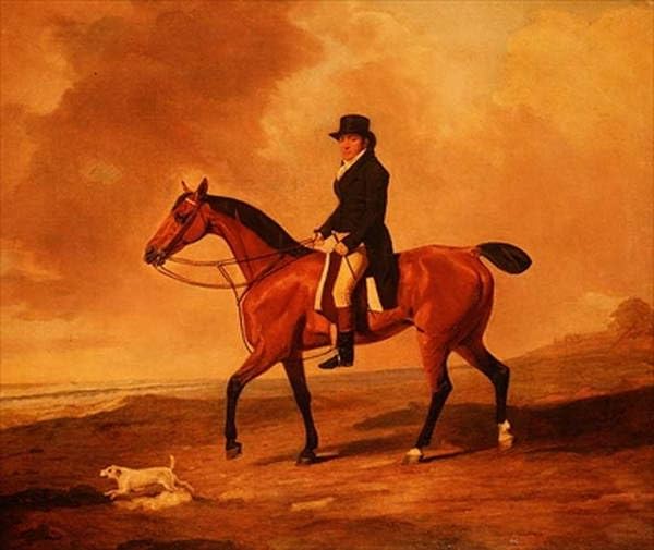 Toile Francis Const sur un Bay Hunter, impression haute définition style musée 60x90