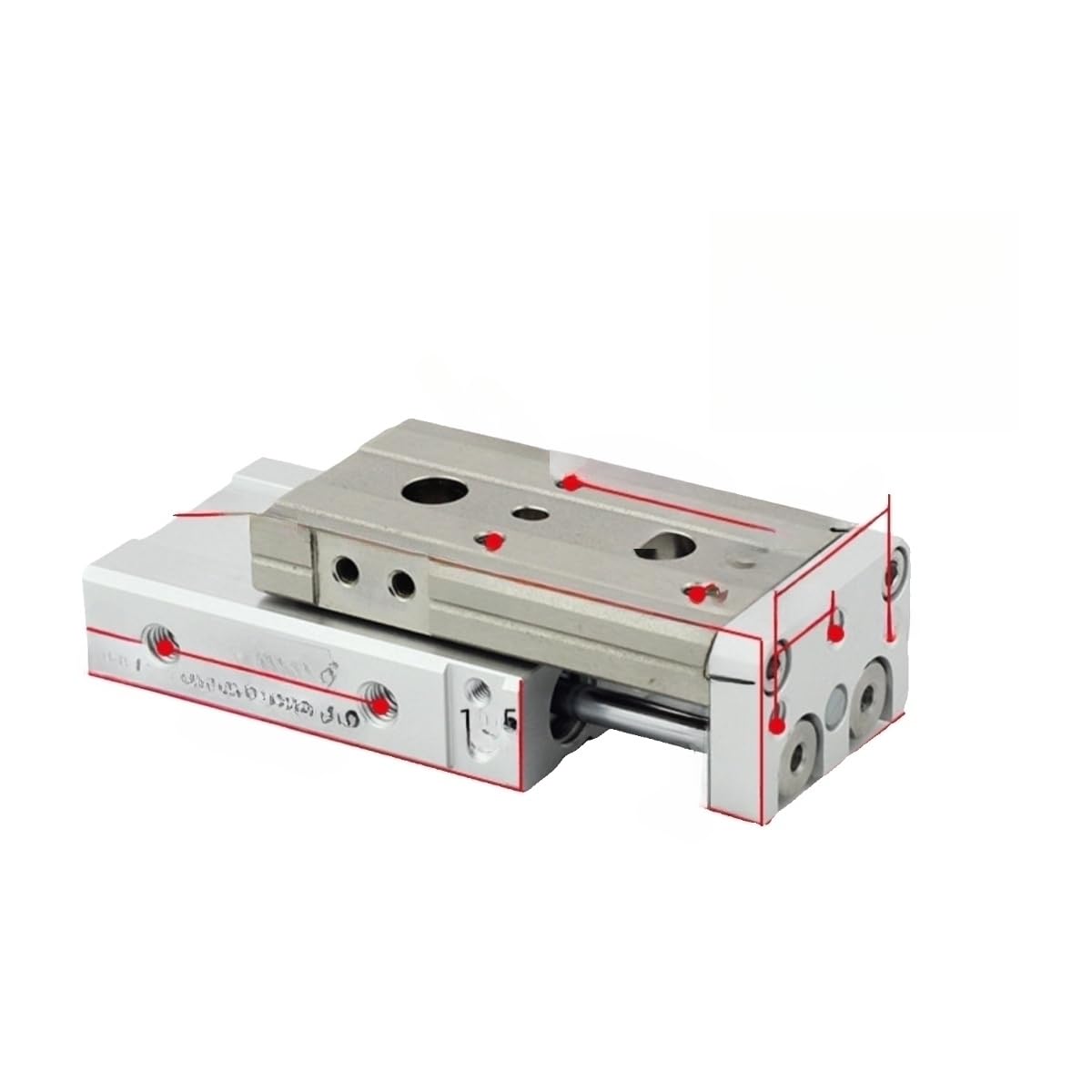 Cylindre de table slide MXQ à haute rigidité pour guidage précis