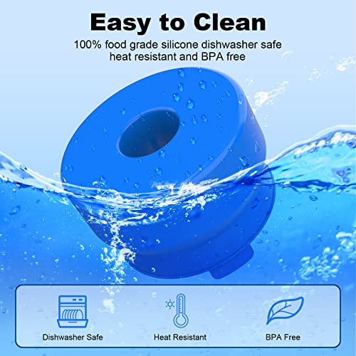 Mylolf [3Pcs] 3 & 5 Gallon Water Jug Cap, Reusable Food Grade Silicone Replacement Cap For 55Mm Standard/Screw/Crown Tops Water Bottle And Water Dispensers, Non-Spill & Leak Free - 3Pcs #TOP4
