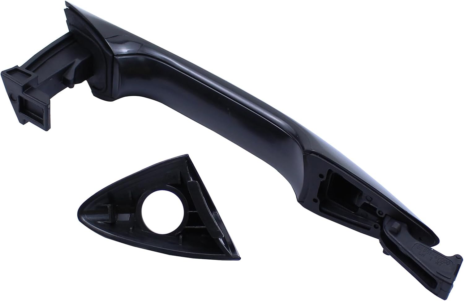 MOTOKU Black Front Left Exterior Door Handle and Door Lock Cylinder w/Keys for Hyundai Elantra 2011 2012 2013 2014 2015 2016 Outer Outerside Driver Side