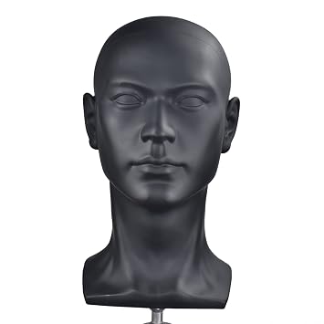 Mannequin Female Head Model Stand Training Head Screw Man Wig Glasses Hat Display Hold