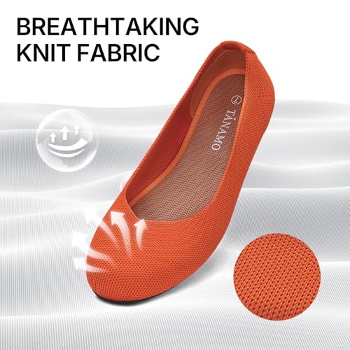 Image of Tanamo Ballet Flats for Women, Soft Knit, Work Travel Everyday Shoes