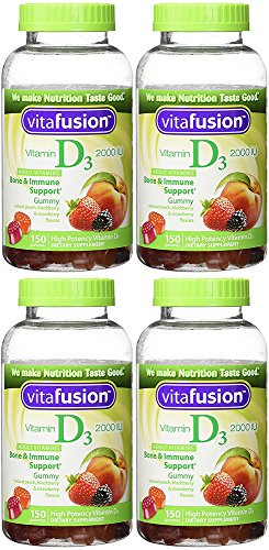 D3 Gummy, 150 Count (4 Bottles)