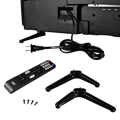 Premium 32 Inch Led TV - 32Inch LED Backlight Flat Screen Television - Hi Res 32in Widescreen 1080P Ultra HD TV W/HDMI, RCA, DVD Player - Remote Control, Vesa Wall Mount Compatible - Pyle