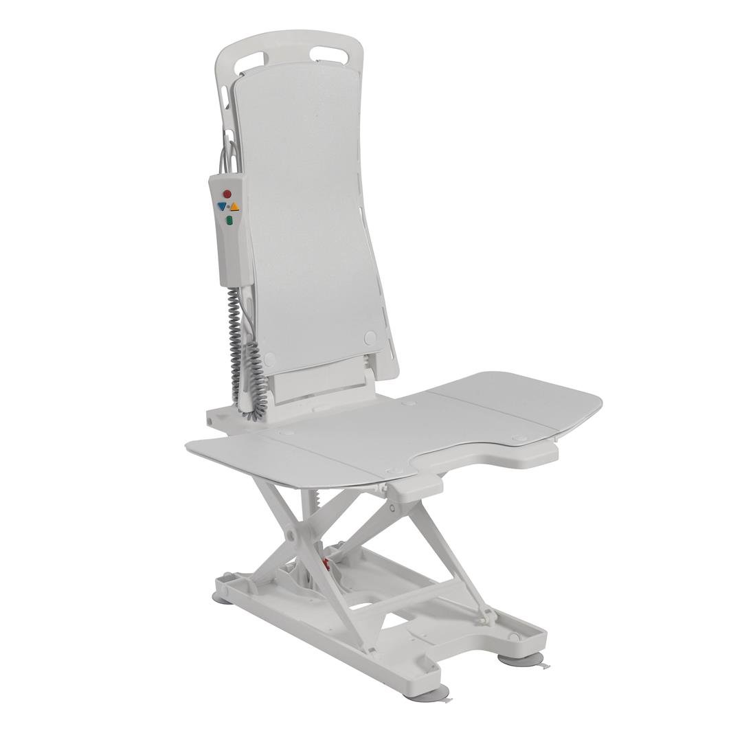 DeVilbiss Healthcare Drive Bellavita Lightweight Reclining Bath Lift with White Covers