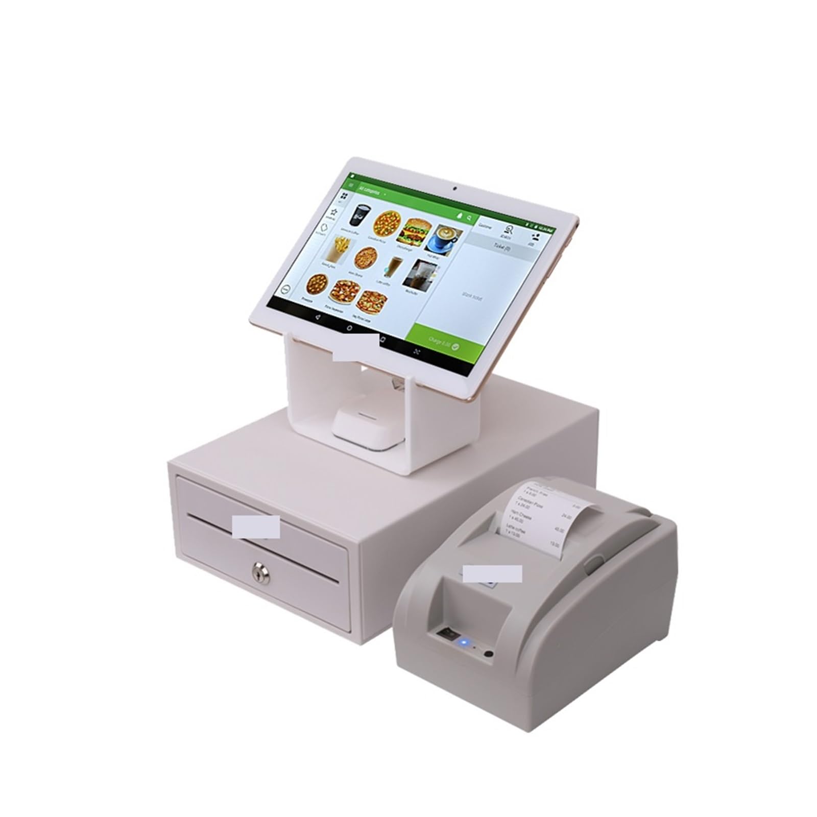 Caja registradora, Sistema POS de 10 Pulgadas con Impresora y Caja registradora con Software, para comercios (HS-003)