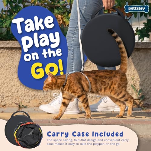 Outdoor Cat Enclosure - Portable Catio Outdoor Cat Tent - Cage Free Outside Cat Playpen Pet Enclosur