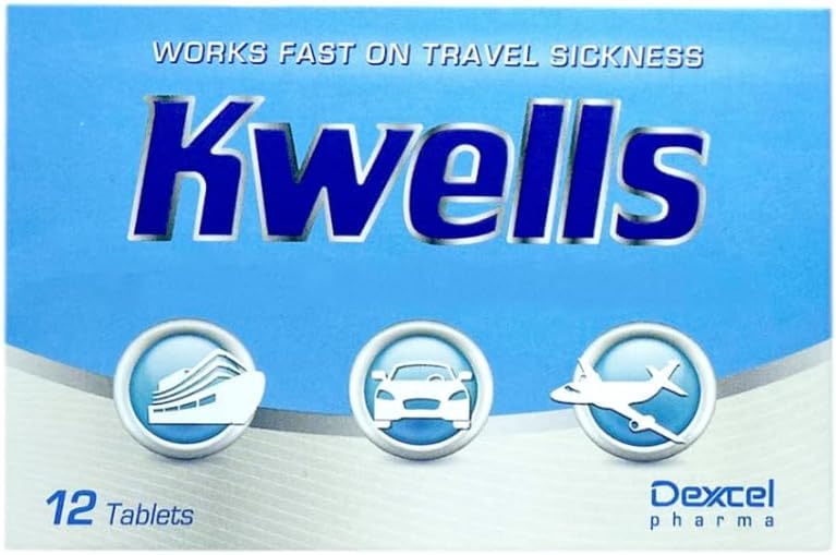 Travel Sickness Relief Tablets Fast-Acting for Nausea & Motion Discomfort 12 Tabs