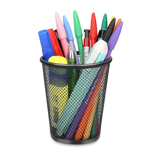 Kit 3 Organizadores de Mesa Escritório Metal Aramado Com Divisórias Porta Treco Caneta Bloco de Nota