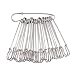 Kissitty 100-Piece Heavy Duty 2.76" Large Iron Safety Pins Metal Spring Lock Pin Fasteners for Blankets Skirts Kilts Brooch Crafts Making