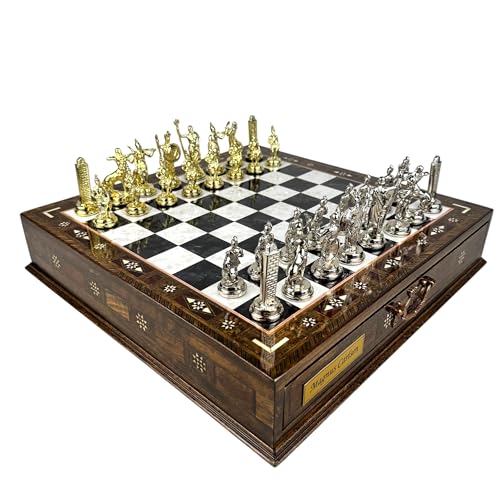 Set de Ajedrez de Mitología Griega con Almacenaje, 15 Pulg miniatura 1
