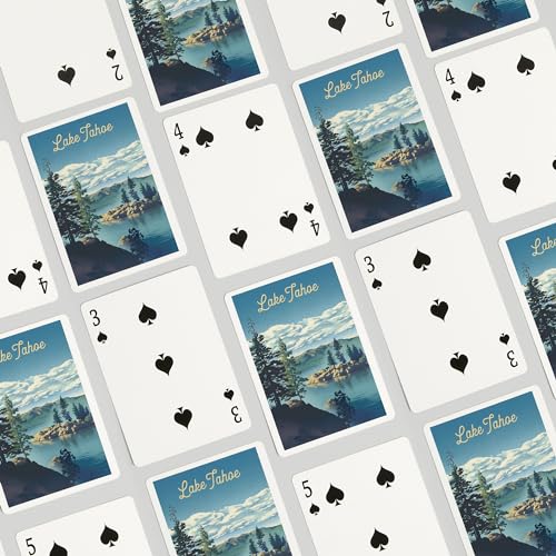 Baraja de poker Lake Tahoe de 52 cartas miniatura 4