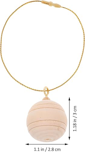 Miniatura 6 de EXCEART Adornos de bolas de Navidad adornos de madera de Navidad