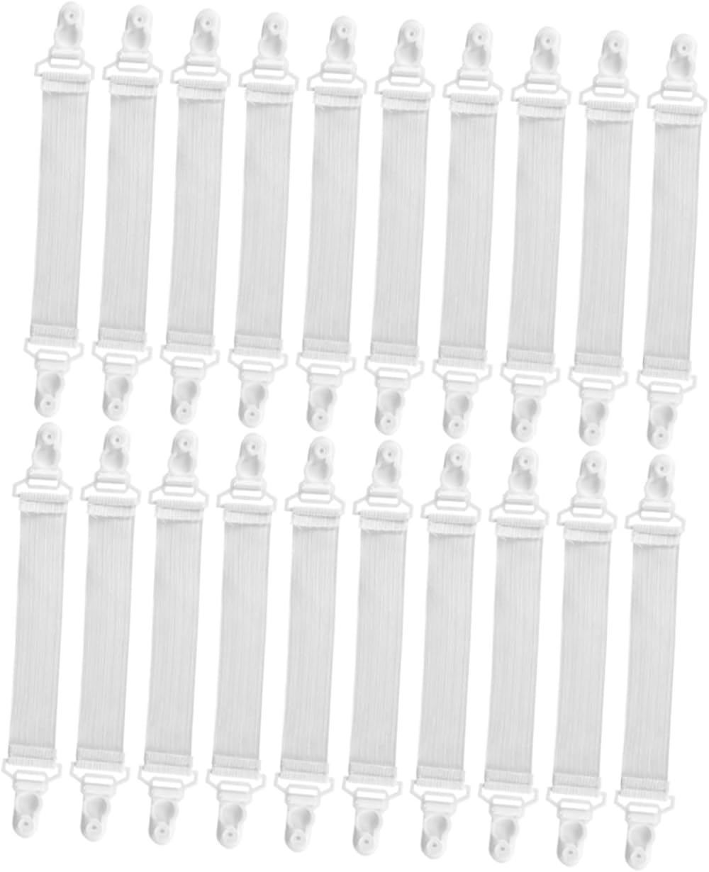 Alipis 100pcs Bed Sheet Holder Straps Fitted Sheet Fasteners Clips for Mattress