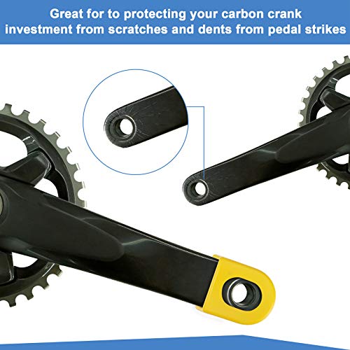 image for Riakrum 6 Pairs Bike Crank Boot Protector Bicycle Crank Arm Boots Sili
