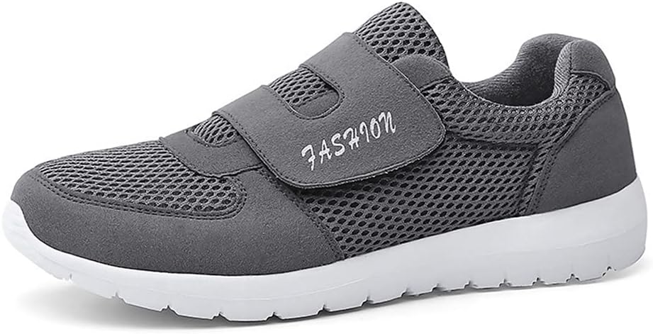 ERLINGO Casual Comfort Walking Shoes, Flats Non-Slip Sneakers Elderly Safety Widening Walking Shoes Light Weight Strap Comfort Sneakers for Men Women