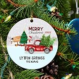 Christmas Ornament Tree 2022 City State Ornament Lytton Springs Texas Ornaments Long Distance Love D