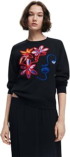 ديسيجوال سويت شيرت بطبعة فنية للنساء