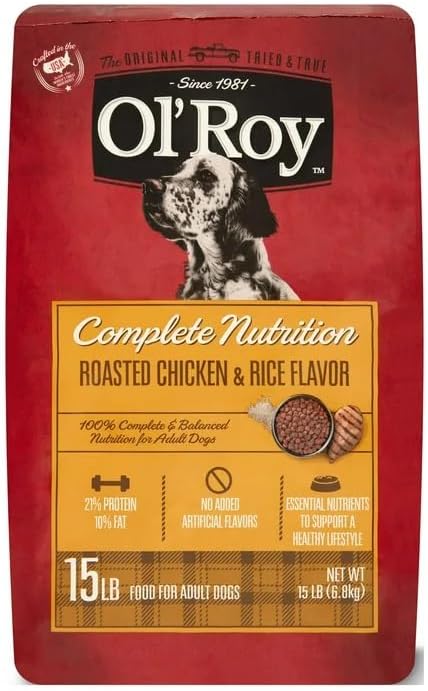 Photo 1 of Ol's Roys Complete Nutrition Roasted Chicken & Rice Flavor Dry Dog Food, Energy & Vitality Support (15 LB)