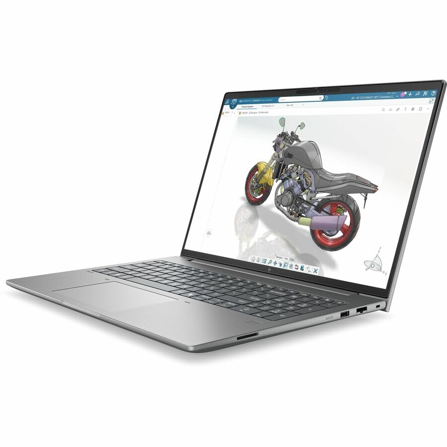 Image of HP ZBook X G2i 16 inch Touchscreen Copilot+ PC Mobile Workstation - WUXGA - 60 Hz - Intel Core Ultra 7 Series 3 356H - 32 GB - 512 GB SSD - English Keyboard - Meteor Silver - Intel Chip - 1920 x 1200 - Wi