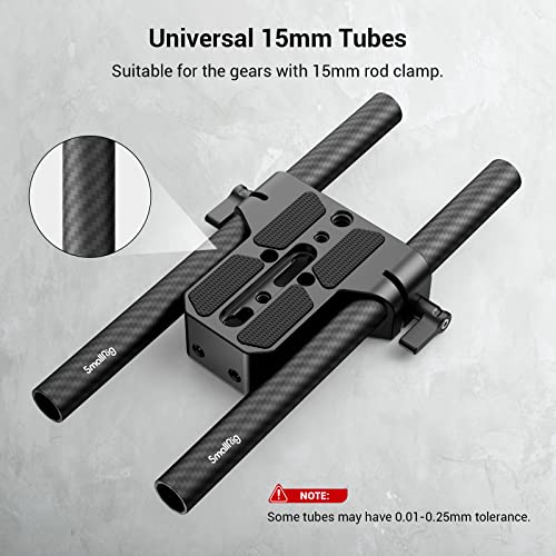 Smallrig 15Mm Carbon Fiber Rod For 15Mm Rod Support System (Non-Thread), 8 Inches Long, Pack Of 2 - 870 #TOP4