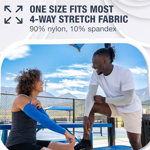 Image of SportsTrail Cooling Arm Sleeves for Men & Women - Breathable, UV Sun Protection, Sports Arm Sleeves for Women, Men & Youth