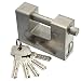 LEXPON Padlock Atomic Key Shutter Garage Door Lock 3.7" High Security Steel 94mm