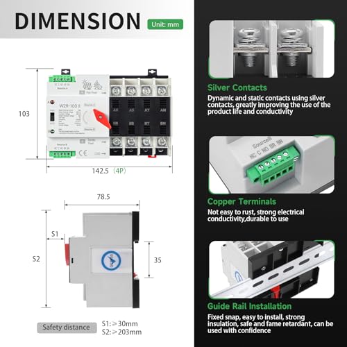 automatic transfer switch generator Package product image