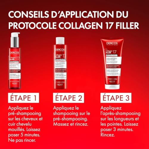 Vichy Dercos Collagen Filler 17 Shampoing Ultra réparateur 200ml - vue 6