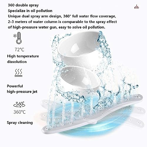 Tragbare Spülmaschine Automatische Tischplatte – keine Sanitäranlagen erforderlich, Startverzögerung, Edelstahl-Innenraum, Gedeckregal – perfekt für Wohnung oder Büro 6 Tragbare Spülmaschine Automatische Tischplatte – keine Sanitäranlagen erforderlich, Startverzögerung, Edelstahl-Innenraum, Gedeckregal – perfekt für Wohnung oder Büro