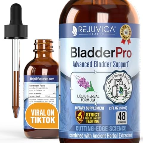 Rejuvica Health BladderPro for Men and Women - Bladder Support Supplement - Liquid Delivery for Better Absorption - Pumpkin Seed, Uva Ursi, Goldenrod and More Cover